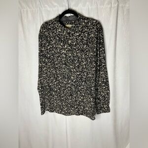 American Eagle Long Sleeve Button Down Floral Shirt Size XXL